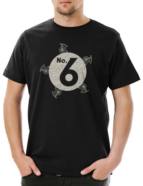 Urban Backwoods Print-Shirt No. 6 Herren T-Shirt The Fun TV Prisoner Number günstig online kaufen