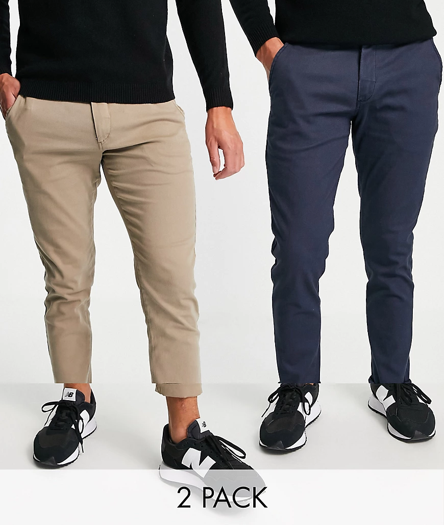 Jack & Jones Herren Chino Hose JJIMARCO JJDAVE AK - Slim Fit 2er Pack günstig online kaufen