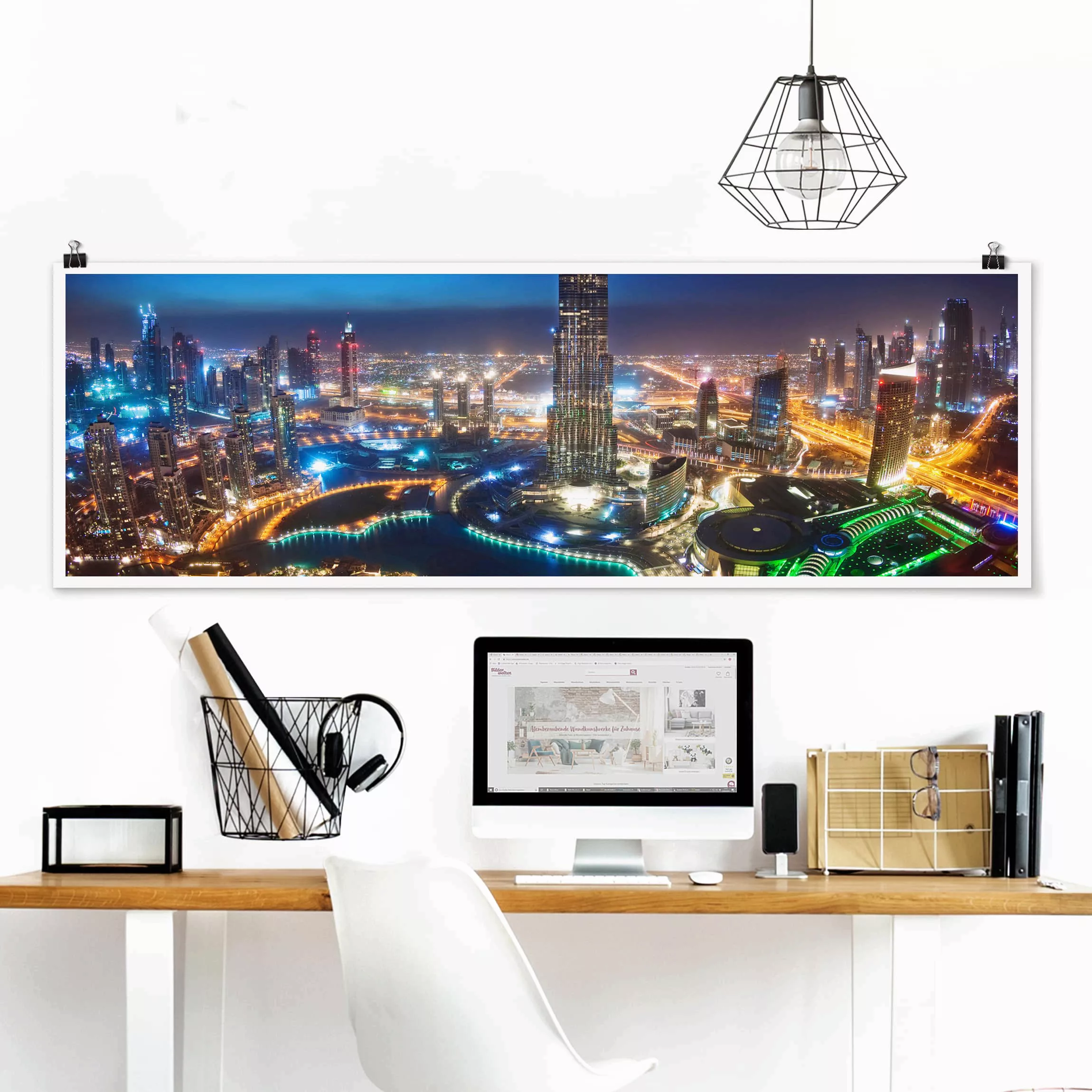 Panorama Poster Architektur & Skyline Dubai Marina günstig online kaufen