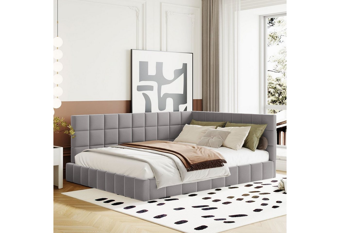 REDOM Polsterbett Schlafsofa 140*200 Multifunktionsbett, Funktionsbett Stau günstig online kaufen