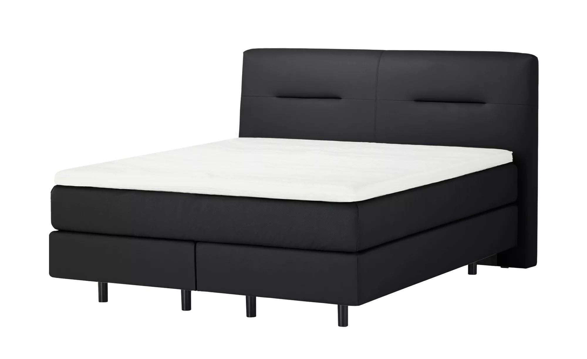 vanDoorn Boxspringbett  Earl ¦ schwarz ¦ Maße (cm): B: 196 H: 126 Betten > günstig online kaufen