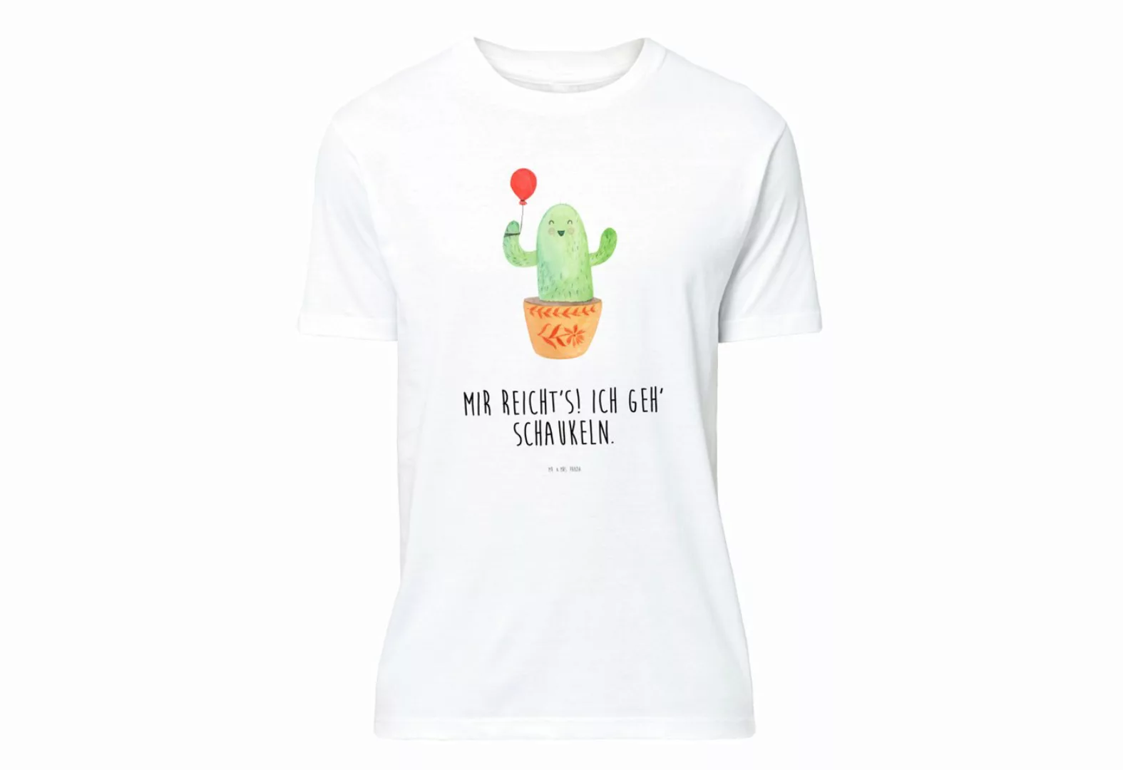 Mr. & Mrs. Panda T-Shirt Kaktus Luftballon - Weiß - Geschenk, Geburstag, Fr günstig online kaufen