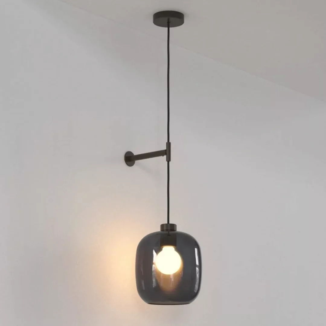 Wandleuchte Pendant in Bronze und Grau E27 205mm günstig online kaufen