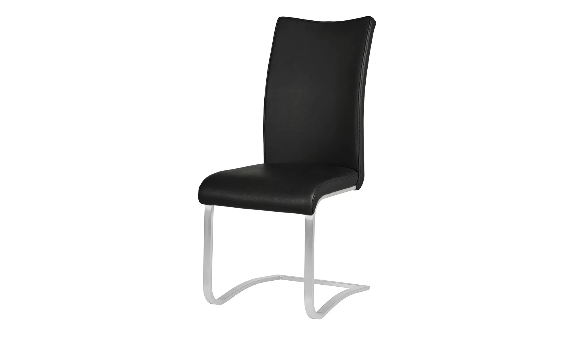 uno Freischwinger  mit Edelstahlgestell Letitia ¦ schwarz ¦ Maße (cm): B: 4 günstig online kaufen