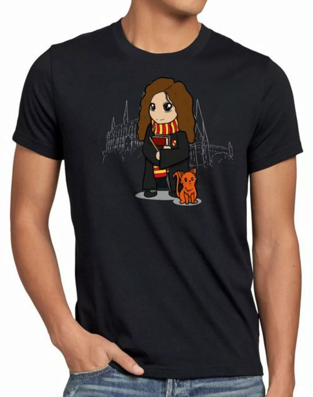 style3 Print-Shirt Herren T-Shirt Chibi Hermine anime manga zauberei günstig online kaufen