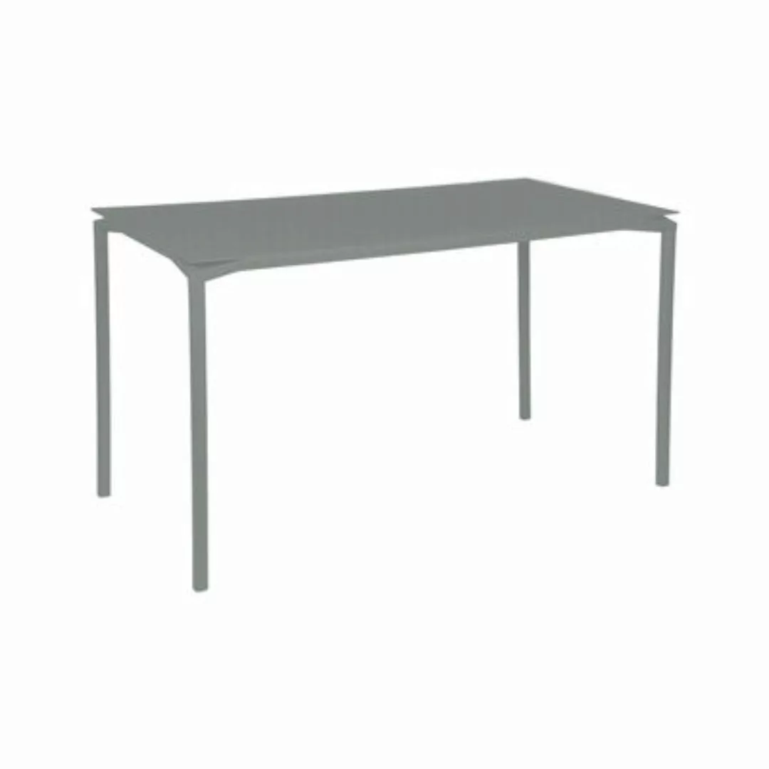 hoher Tisch Calvi metall grau / 160 x 80 cm - 6 Personen - Fermob - günstig online kaufen