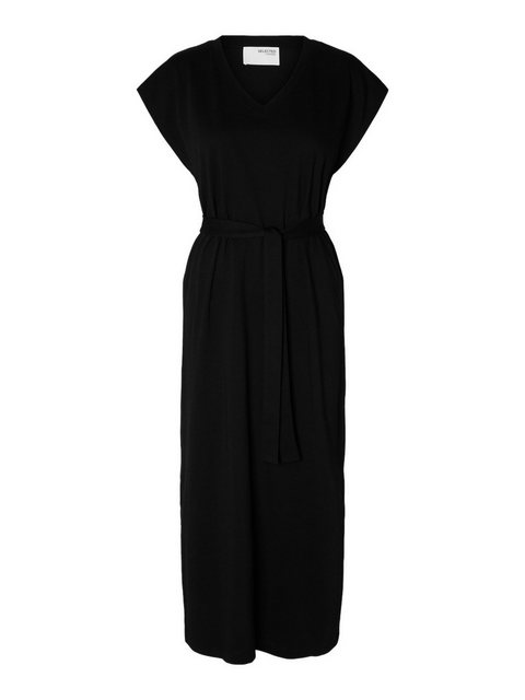 SELECTED FEMME Shirtkleid Legeres Sommerkleid Maxi Dress mit Bindegürtel (l günstig online kaufen