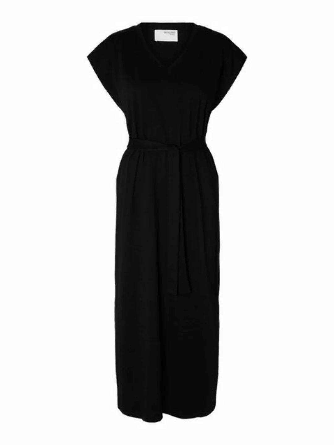 SELECTED FEMME Shirtkleid Legeres Sommerkleid Maxi Dress mit Bindegürtel (l günstig online kaufen