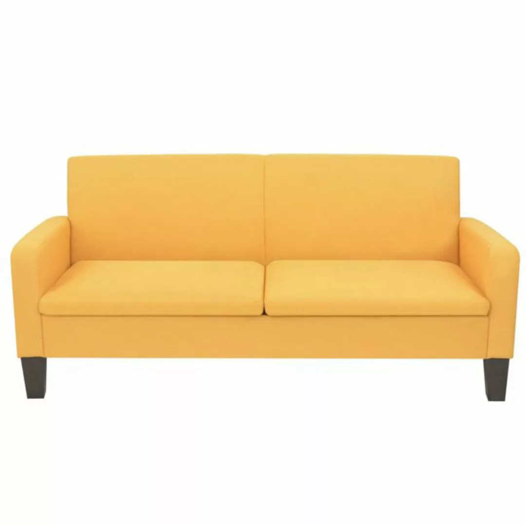 vidaXL Sofa 3-Sitzersofa 180 x 65 x76 cm Gelb günstig online kaufen