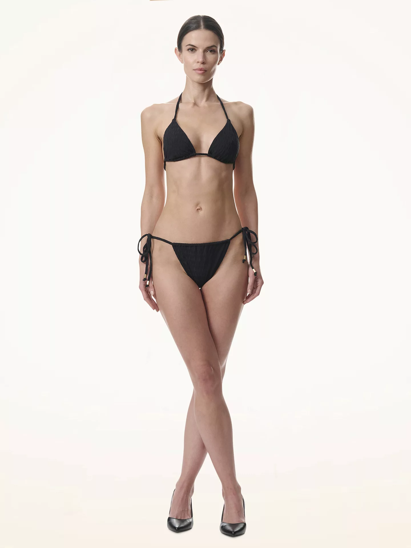 Wolford - Logo Swim Beach Triangle Bra, Frau, black, Größe: M günstig online kaufen