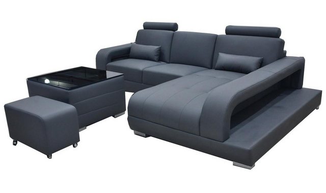 Xlmoebel Ecksofa XXL Ledersofa Wohnlandschaft in modernem Design mit L-Form günstig online kaufen