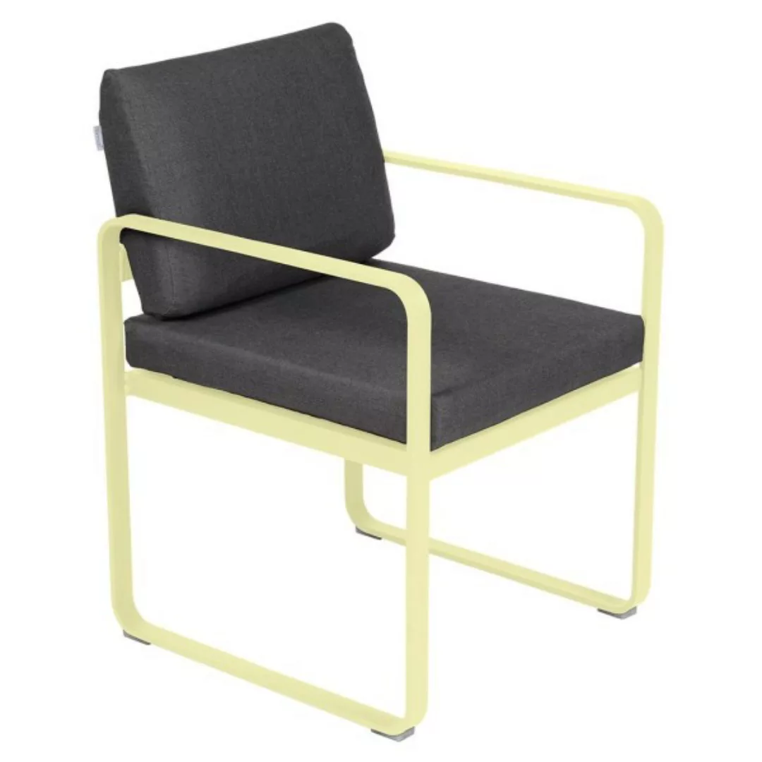 Bellevie Sessel Outdoor A6 Zitronensorbet A3 Graphitgrau günstig online kaufen