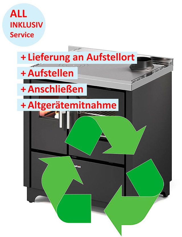 Firefix Kaminofen »»Küchenherd »Frida 80««, (Alles inklusive Service: Aufst günstig online kaufen