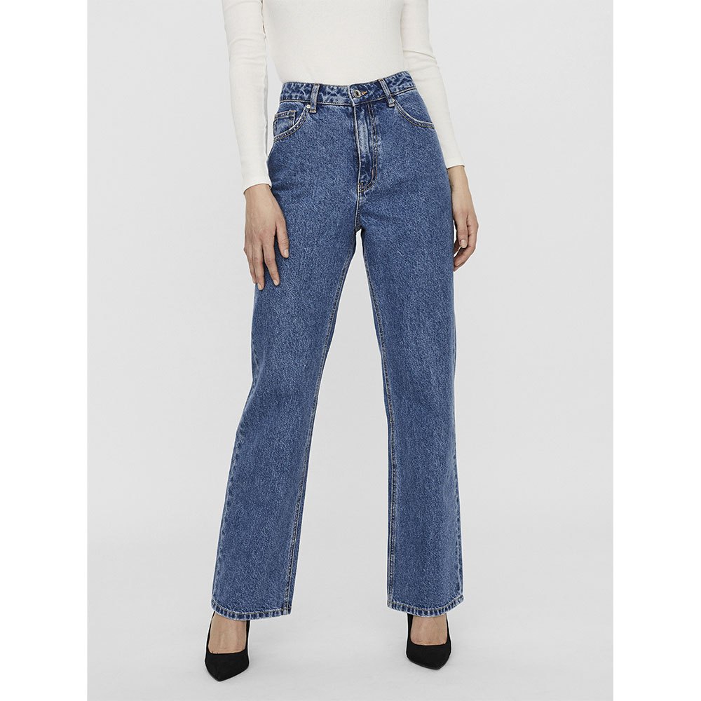 Vero Moda Kithy Hr Loose Straight Jeans 31 Medium Blue Denim günstig online kaufen