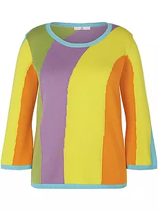 Rundhals-Pullover 3/4-Arm Emilia Lay mehrfarbig günstig online kaufen