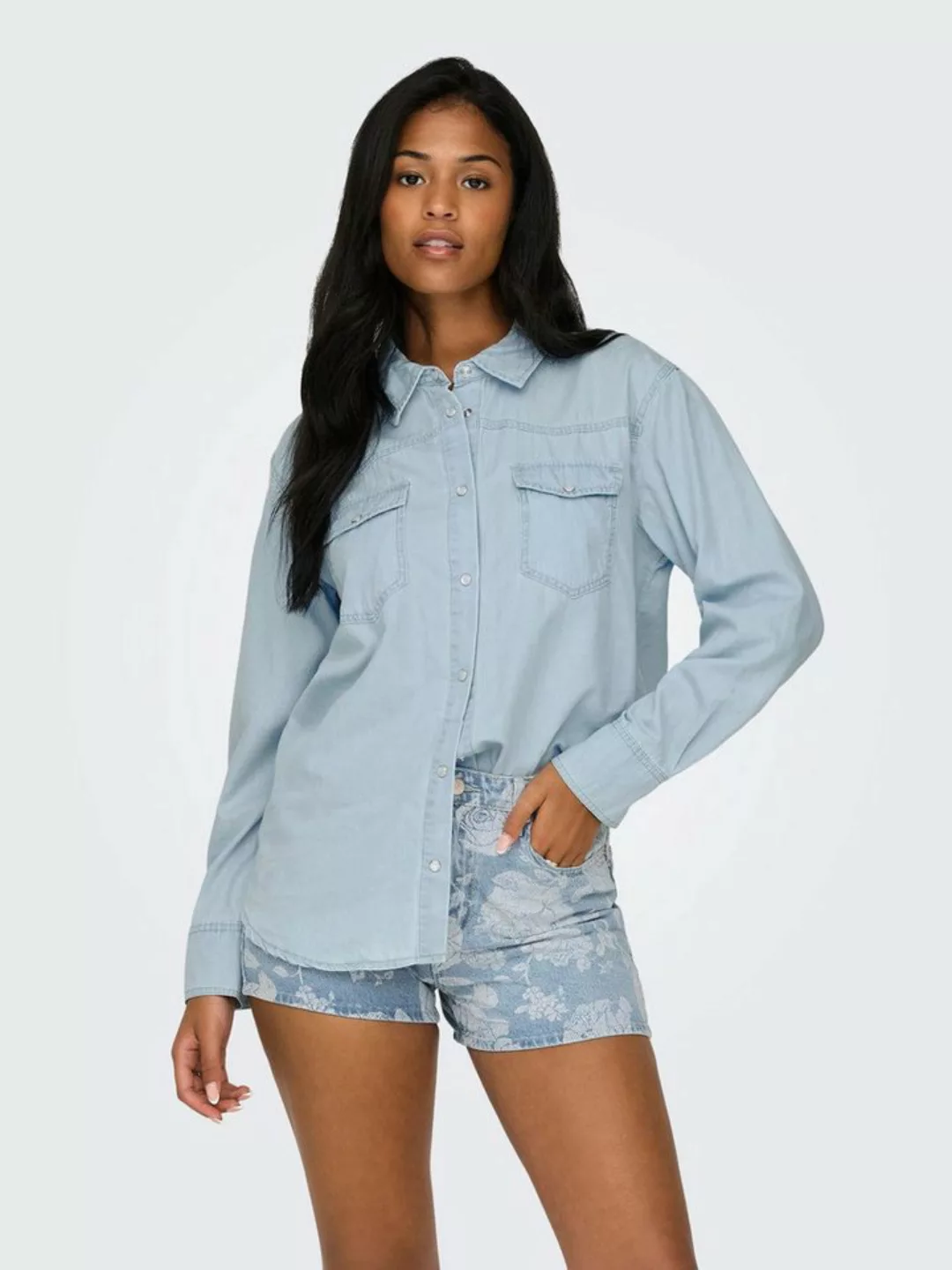 ONLY Jeansbluse ONLBEA LS LOOSE DNM SHIRT GUA günstig online kaufen