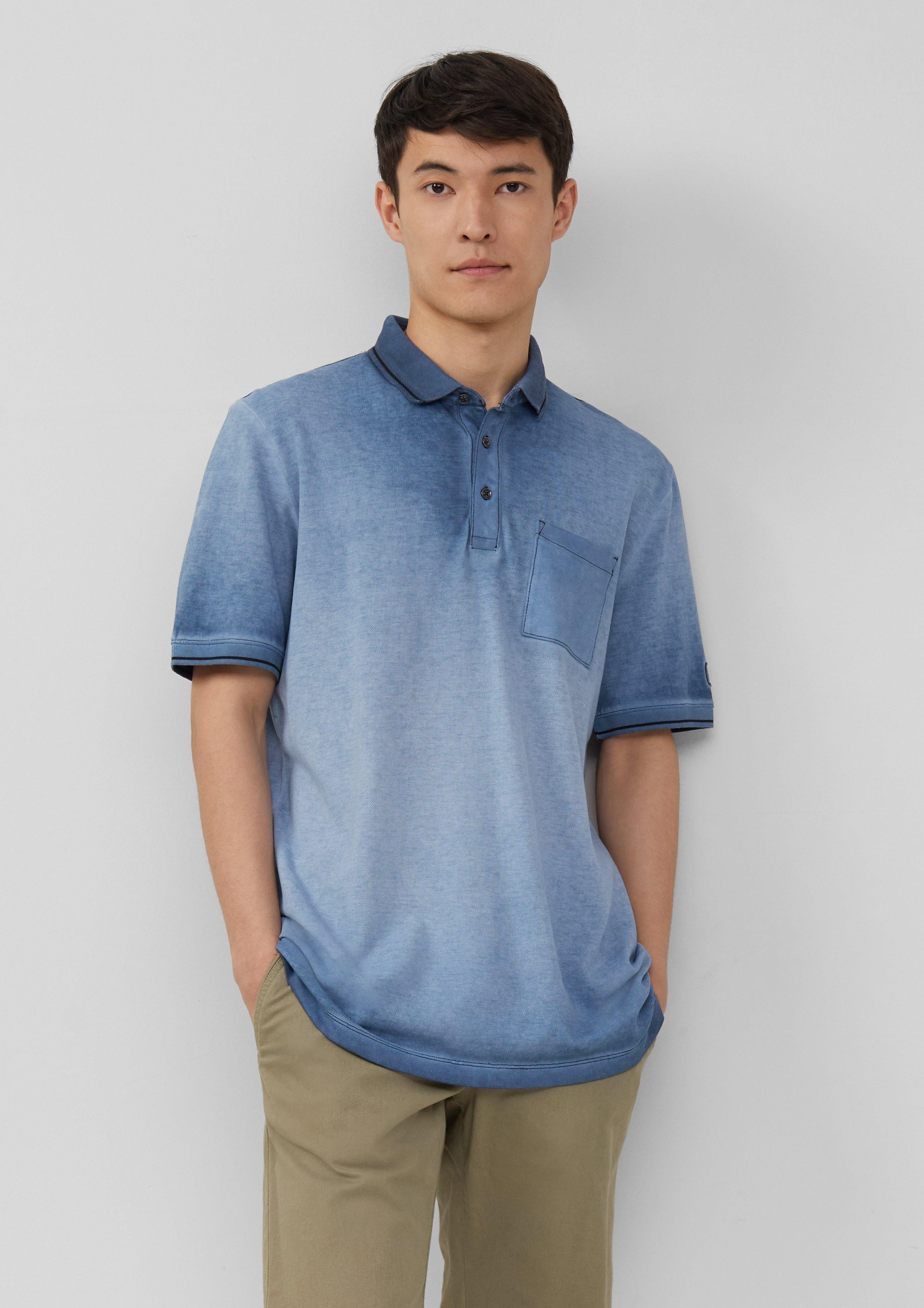 s.Oliver Kurzarmshirt Piqué-Poloshirt mit Waschung und günstig online kaufen
