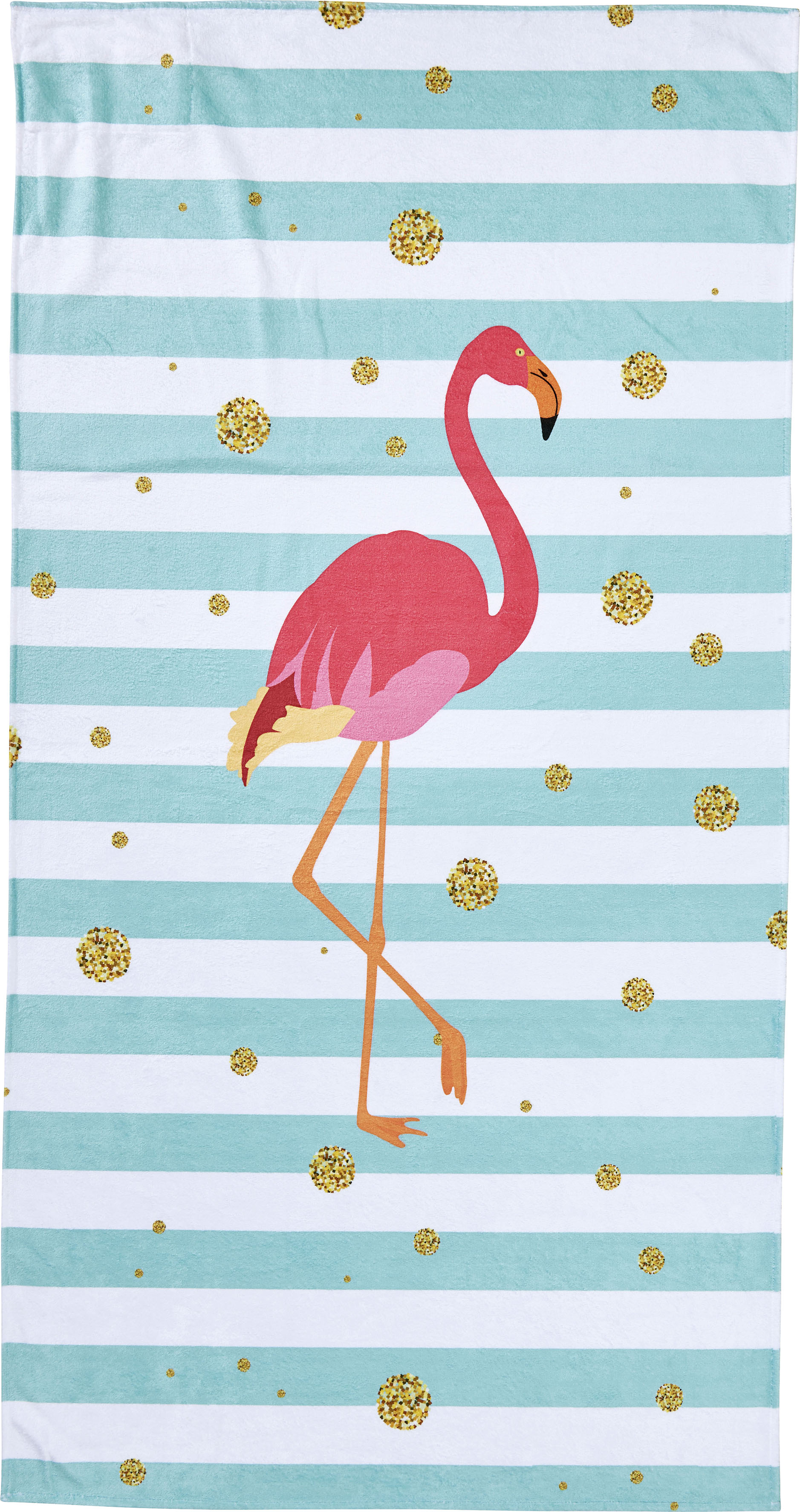 done.® Strandtuch »Flamingo«, (1 St., Strandtuch 90 x 180 cm), gestreift & günstig online kaufen