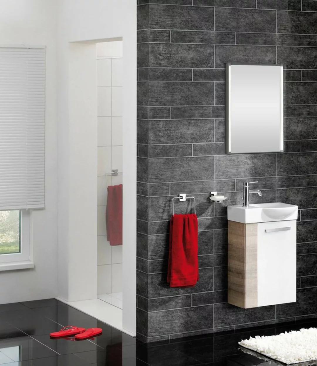 FACKELMANN Waschbeckenunterschrank Badmöbel für Gäste-WC, Breite ca. 45 cm günstig online kaufen