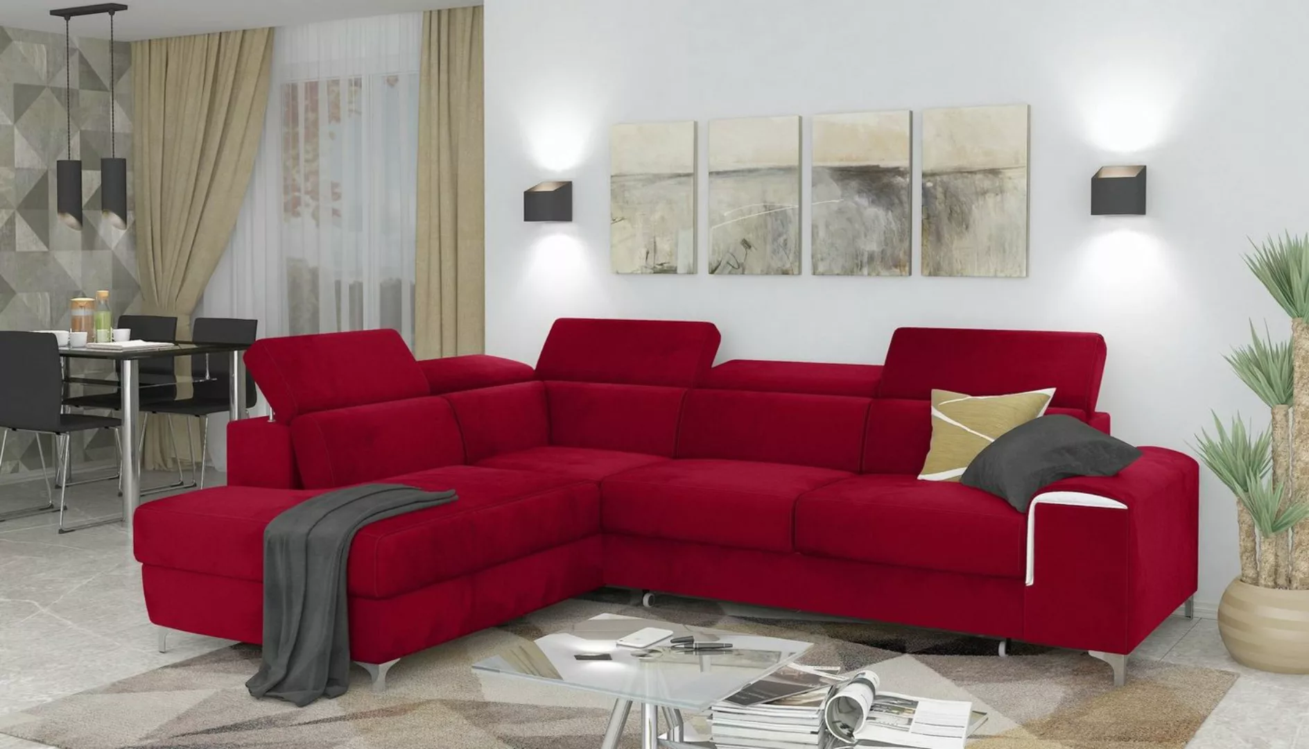 Stylefy Ecksofa Caio, L-Form, Eckcouch, Ottomane links oder rechts bestellb günstig online kaufen