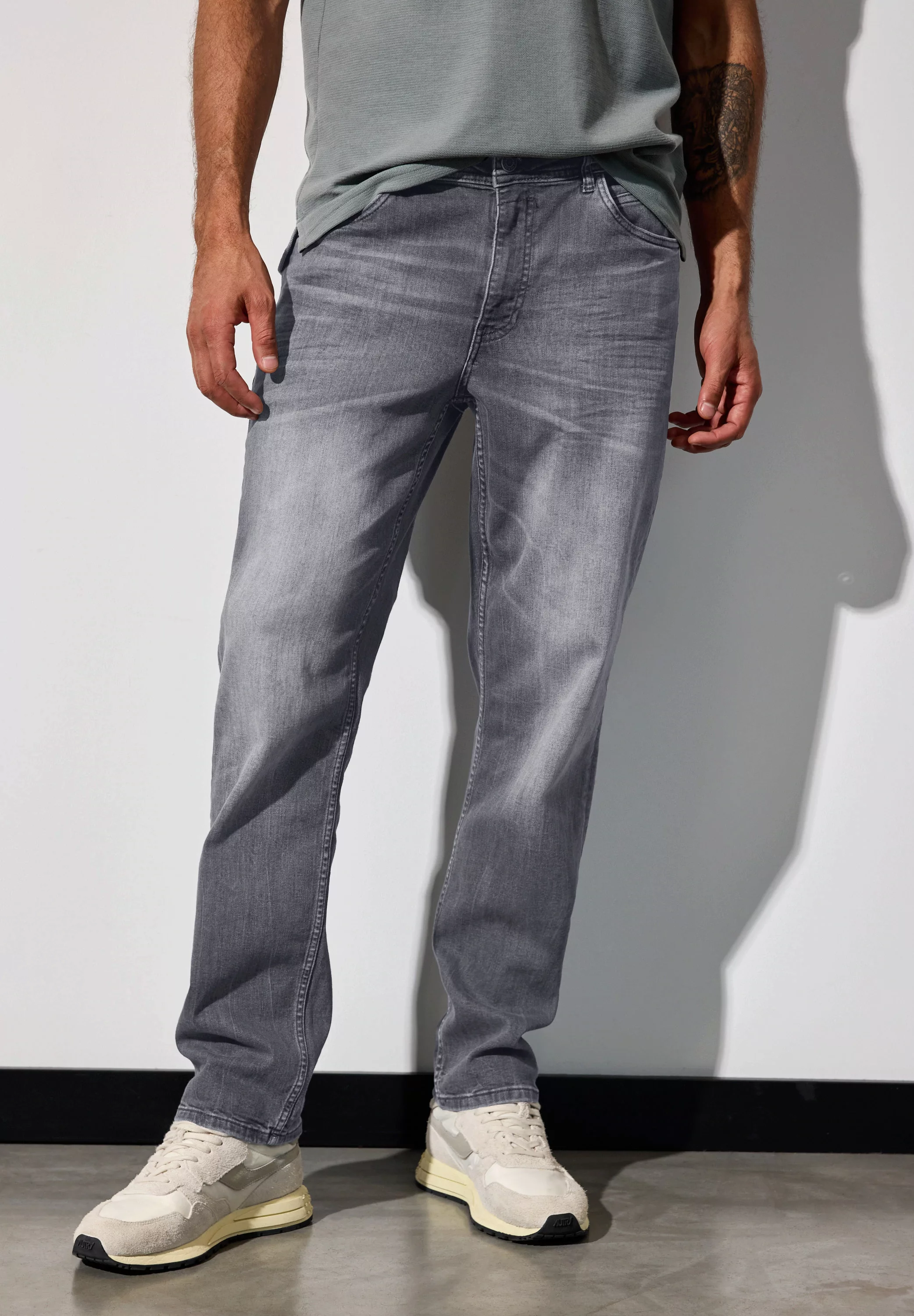 STREET ONE MEN Regular-fit-Jeans, aus Baumwolle mit Stretchanteil günstig online kaufen