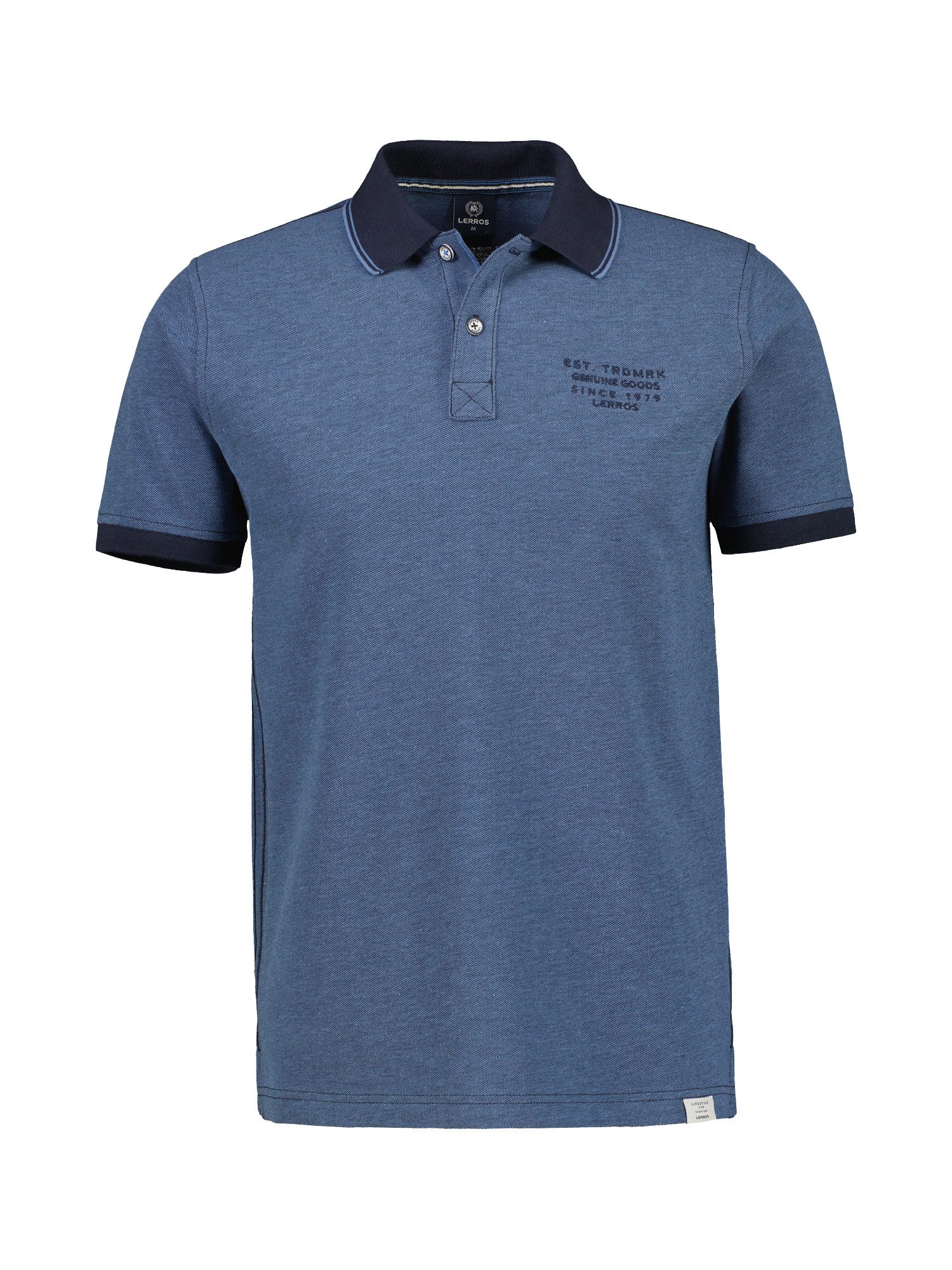 LERROS Poloshirt "LERROS Poloshirt in Melange Optik" günstig online kaufen