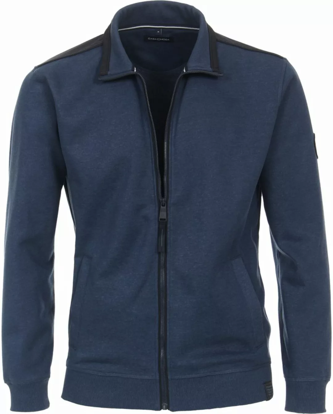 Casa Moda Sport Strickjacke Zip Blau Indigo - Größe 4XL günstig online kaufen