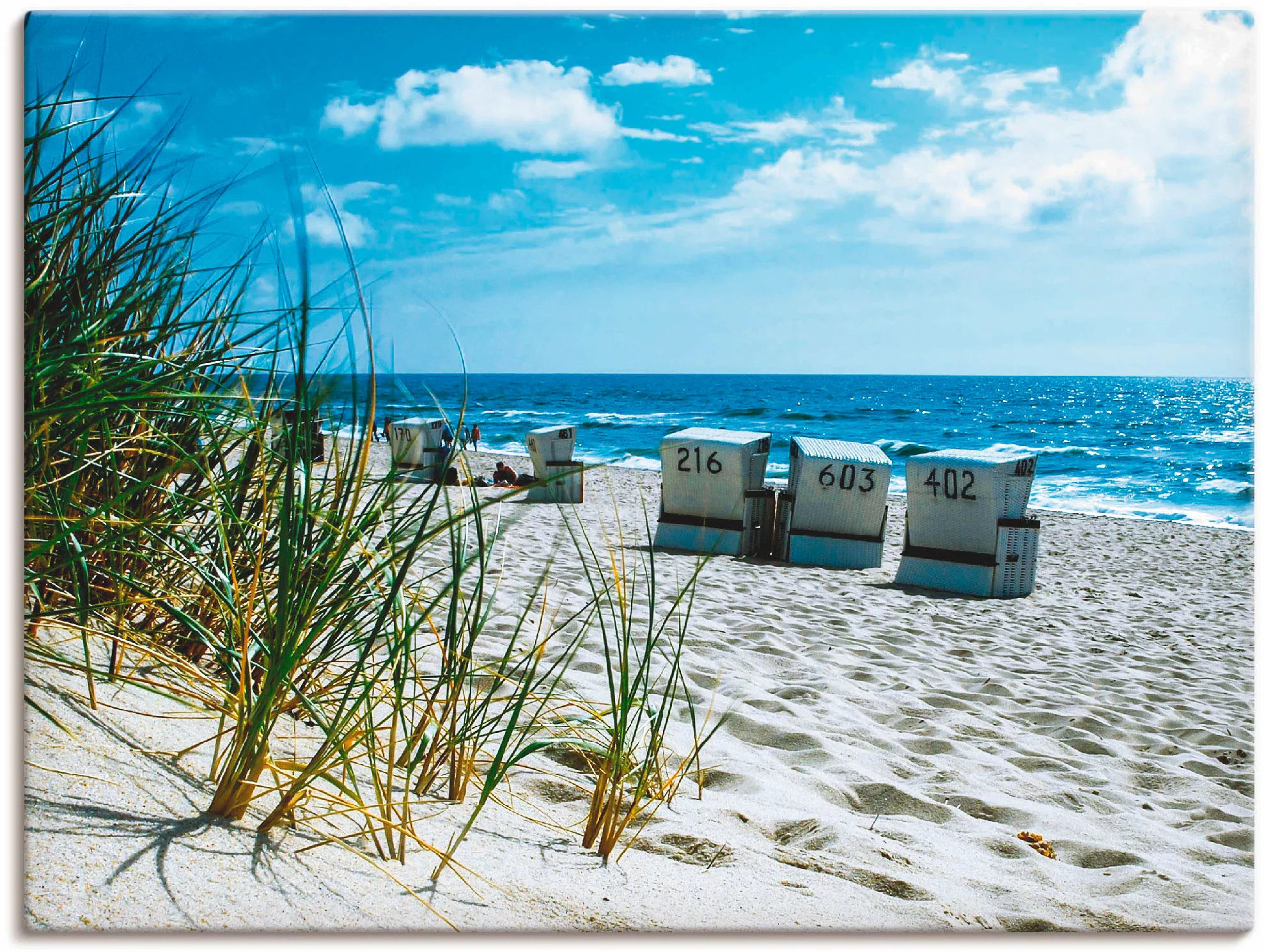 Artland Wandbild »Hinter den Dünen«, Strand, (1 St.), als Leinwandbild, Pos günstig online kaufen