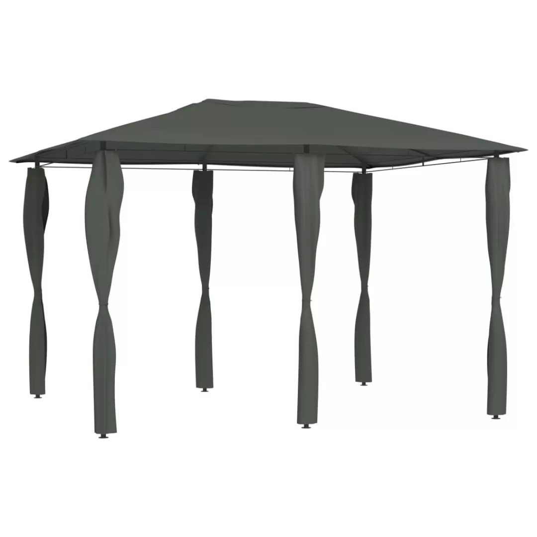 Pavillon Mit Seitenwand 3x4x2,6 M Anthrazit 160 G/m² günstig online kaufen