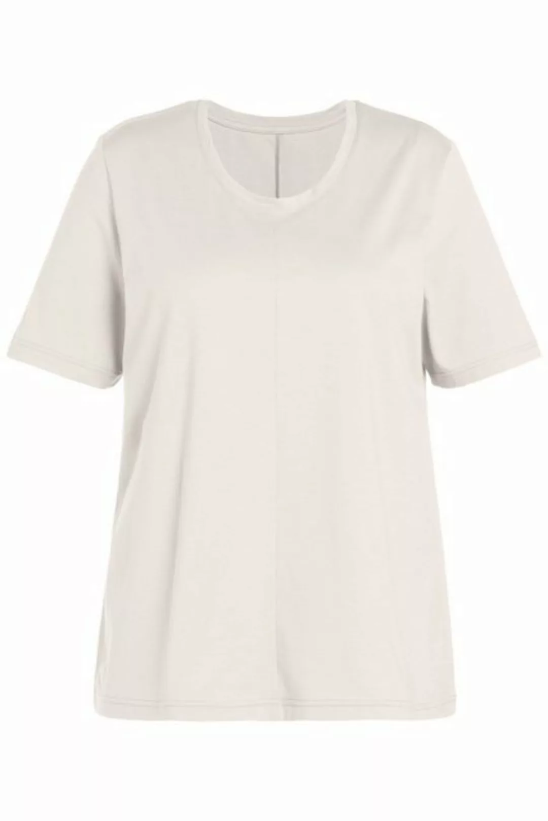 Ulla Popken Rundhalsshirt T-Shirt Rundhals 1/2 Arm GOTS und C2C zertifizier günstig online kaufen