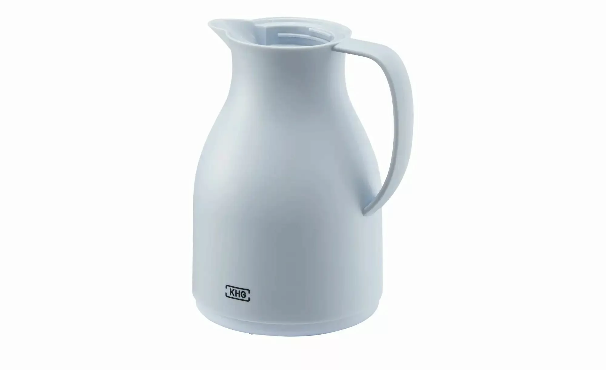 KHG Isolierkanne 1 l  Anton ¦ blau ¦ Kunststoff,Glas ¦ Maße (cm): H: 24  Ø: günstig online kaufen