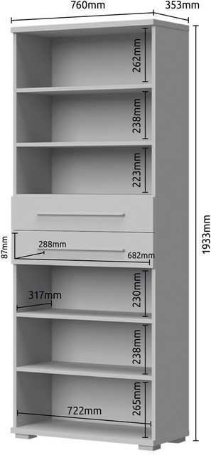 Places of Style Garderobenschrank Piano UV lackiert, hochglänzend, Soft-Clo günstig online kaufen