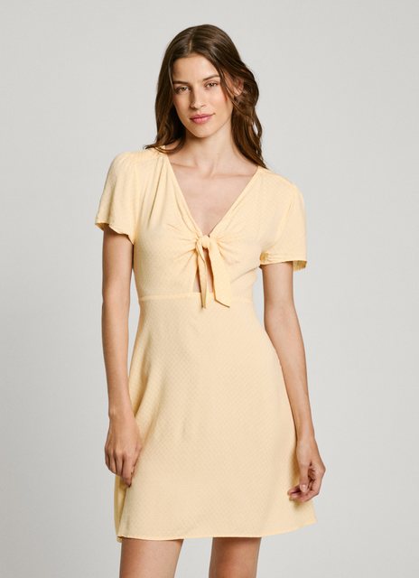 Pepe Jeans Sommerkleid NANI mit Knotendetail am Ausschnitt günstig online kaufen