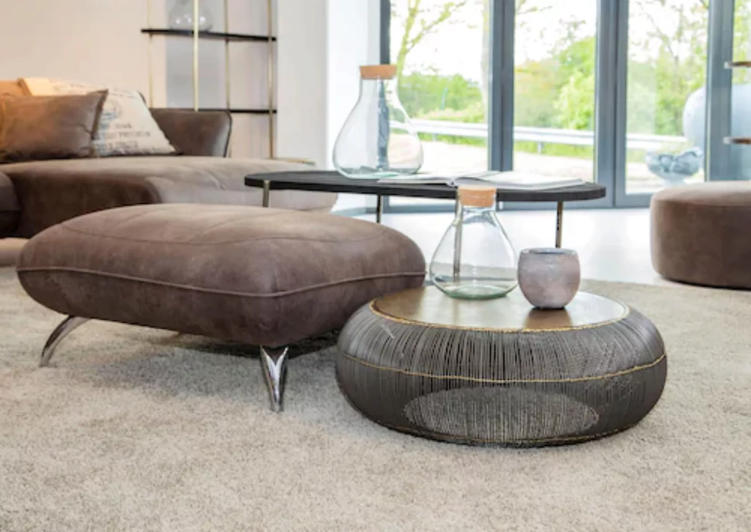 Gutmann Factory Couchtisch »65757«, mit dekorativen goldfarbenen Details günstig online kaufen