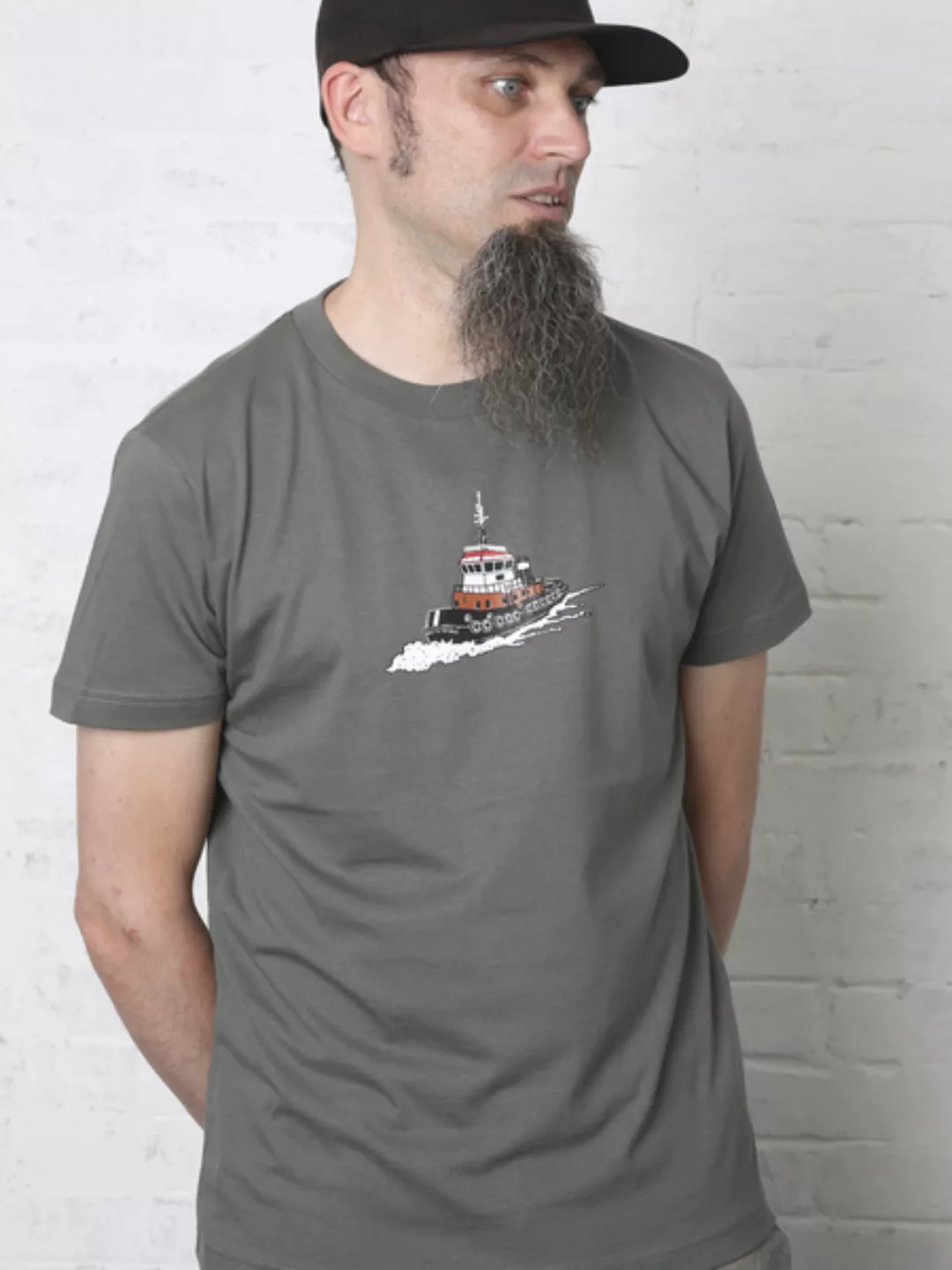 Schlepper Grau Boy-t-shirt günstig online kaufen
