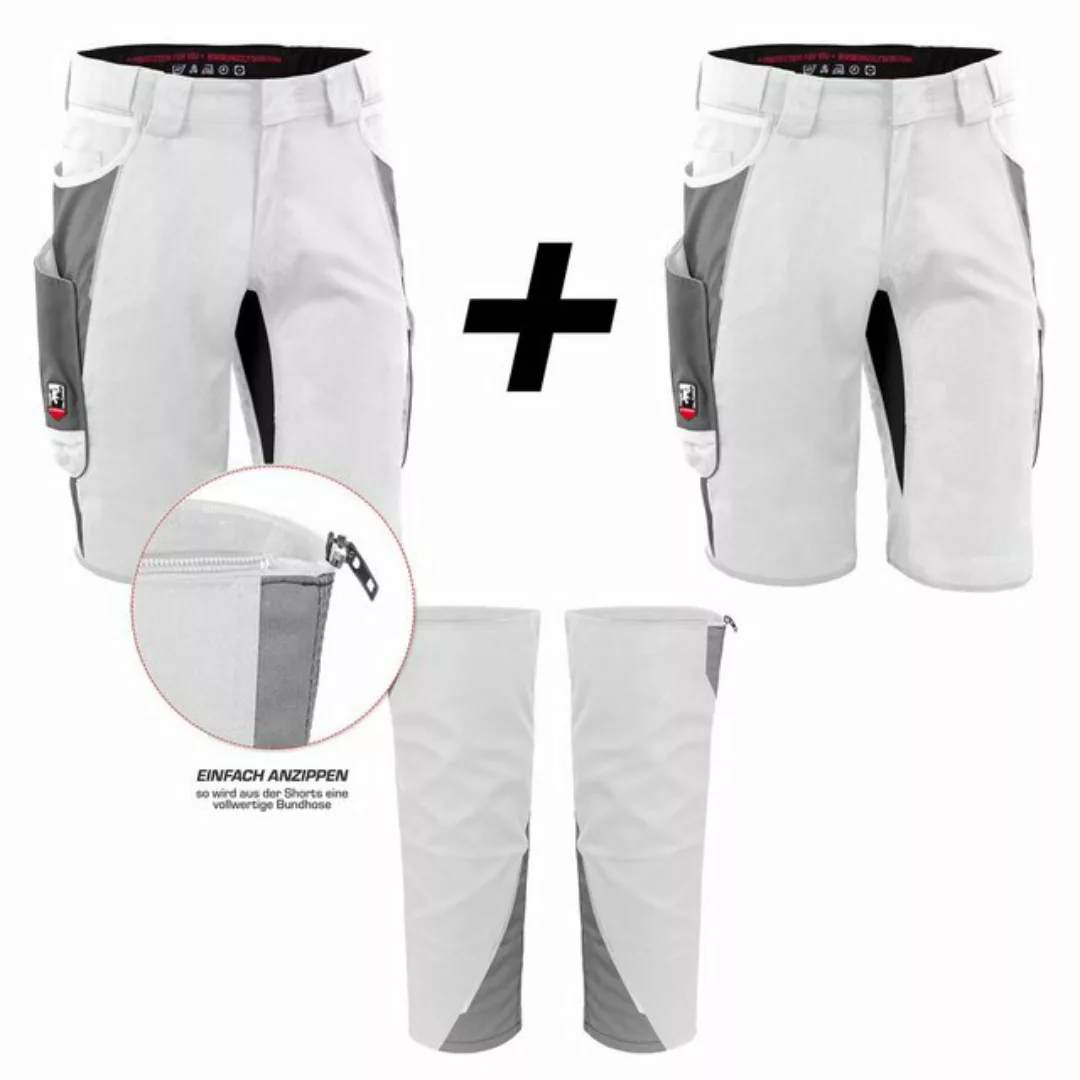 Qualitex Workwear Arbeitsshorts RIESEN-BUNDLE 2x IRON Shorts + Beinlinge - günstig online kaufen