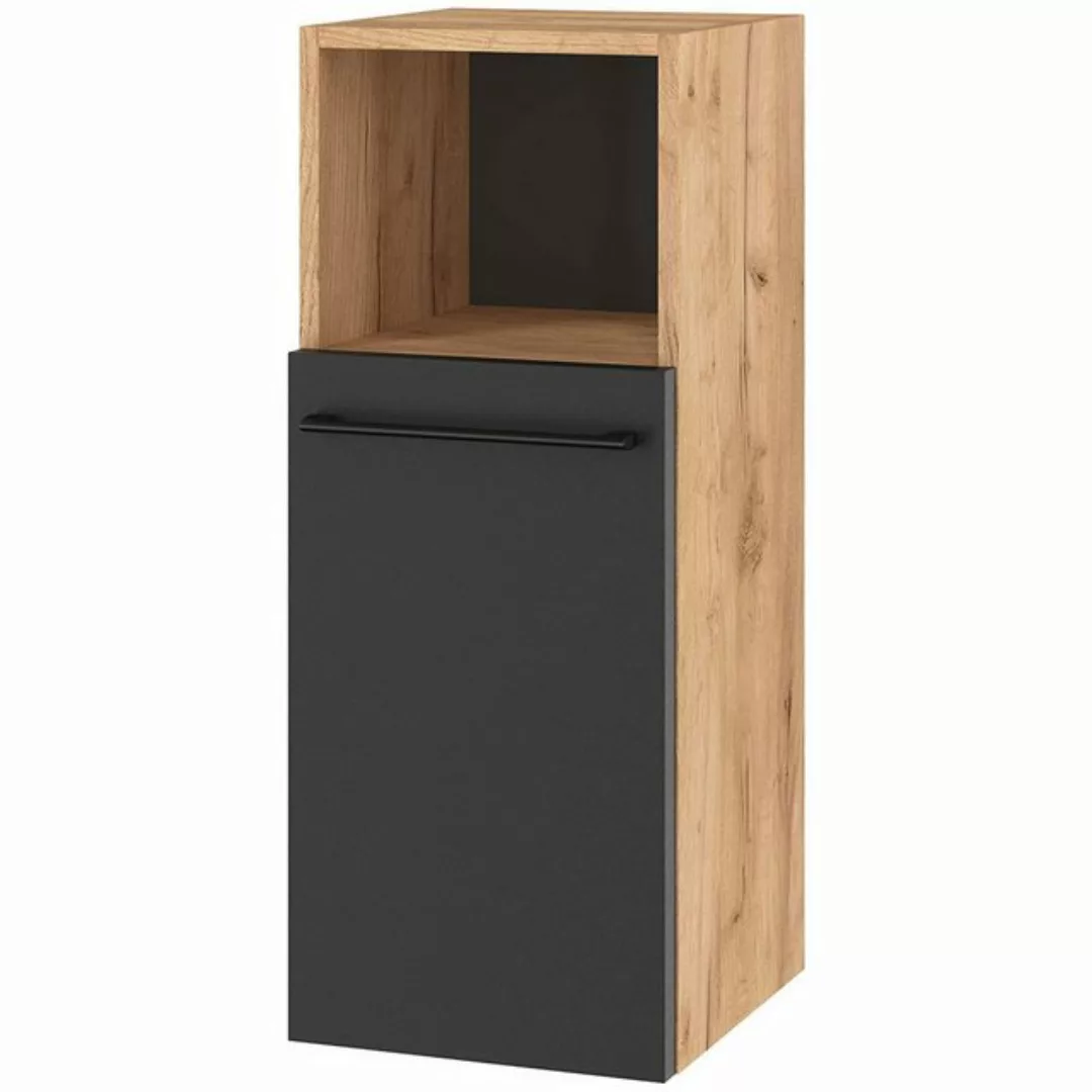 Planetmöbel Midischrank Midischrank LUX Gold Eiche / Anthrazit günstig online kaufen