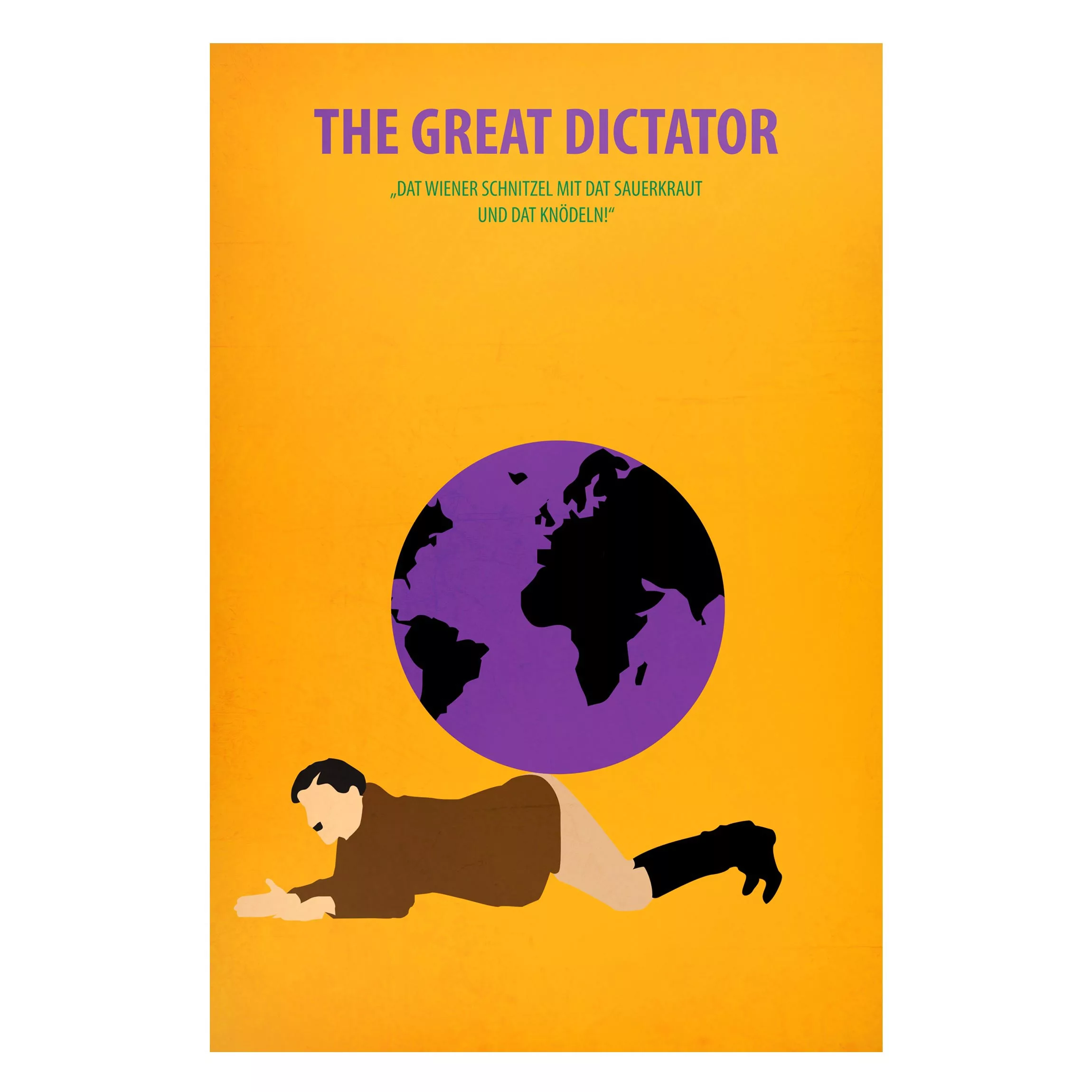Magnettafel Kunstdruck - Hochformat 2:3 Filmposter The great dictator günstig online kaufen