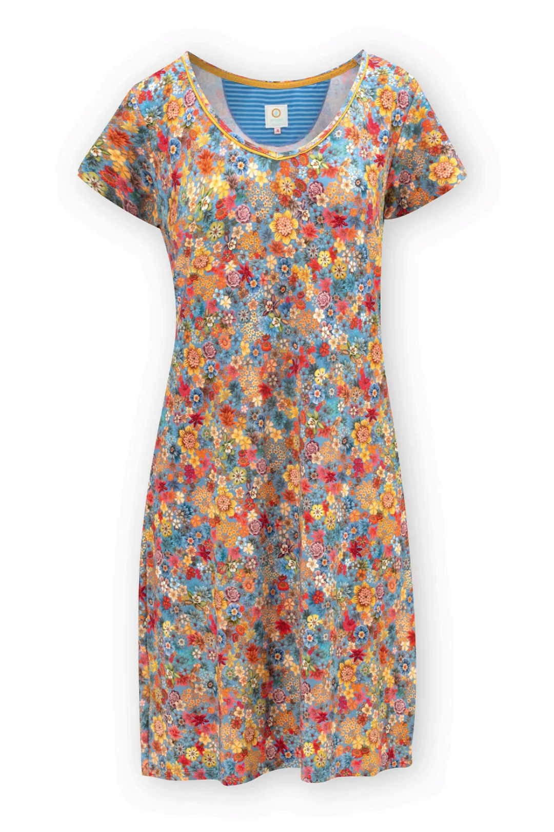 Pip Studio Djoy Tutti i Fiori Nachthemd kurzarm Nightwear 4 40 mehrfarbig günstig online kaufen