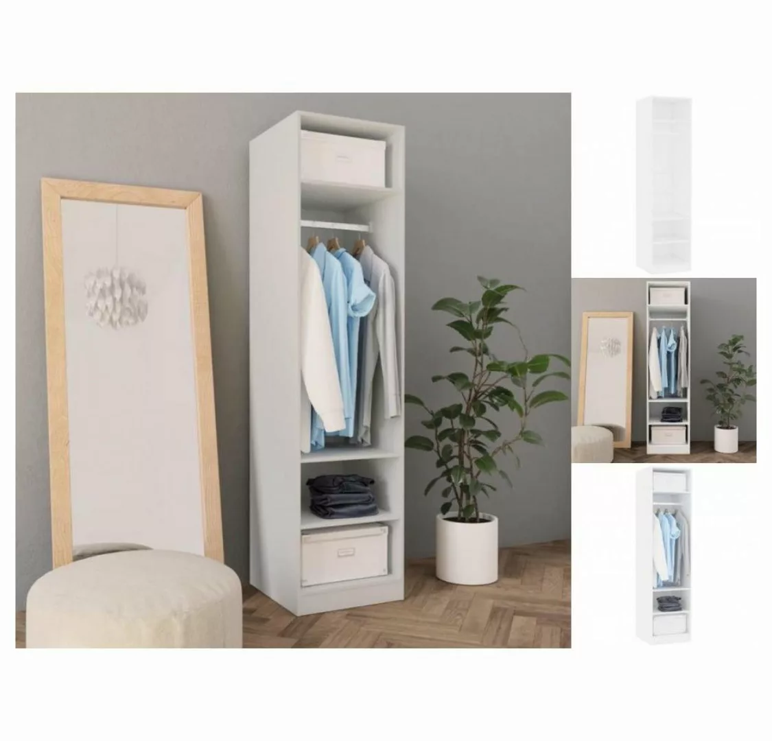 vidaXL Kleiderschrank Kleiderschrank Weiß 50x50x200 cm Holzwerkstoff (1-St) günstig online kaufen