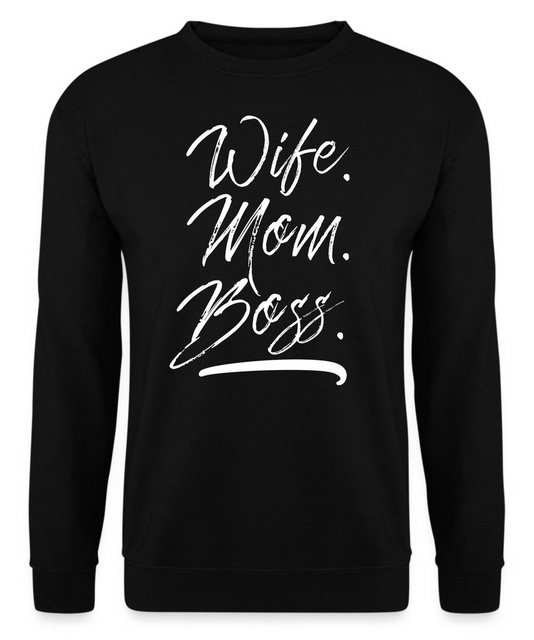 Quattro Formatee Sweatshirt Wife Mom Boss - Mama Muttertag Mutter Unisex Pu günstig online kaufen