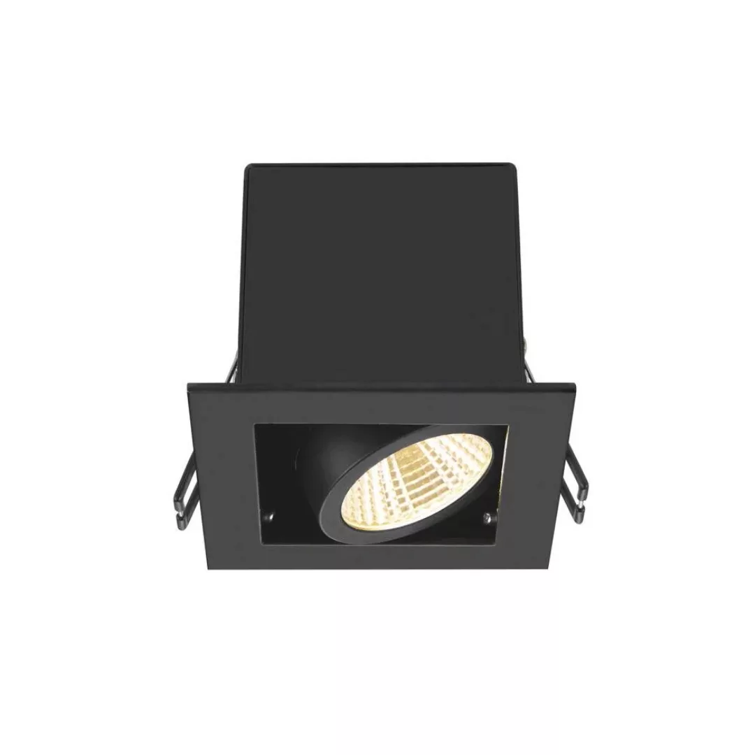 LED Deckeneinbauleuchte Kadux in Schwarz 7,5W 770lm 1-flammig günstig online kaufen
