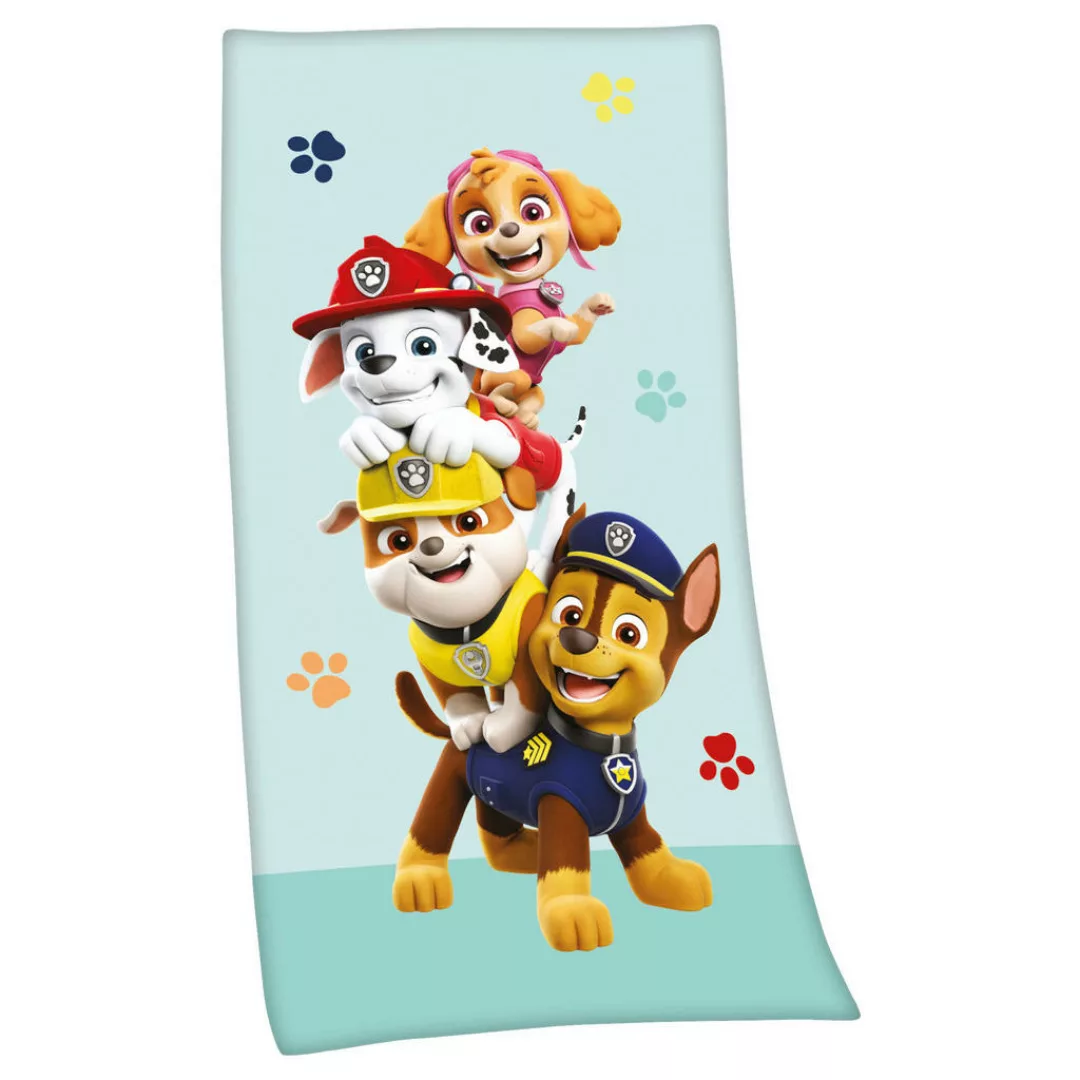 Badetuch Paw Patrol Multi Baumwolle B/L: ca. 75x150 cm günstig online kaufen