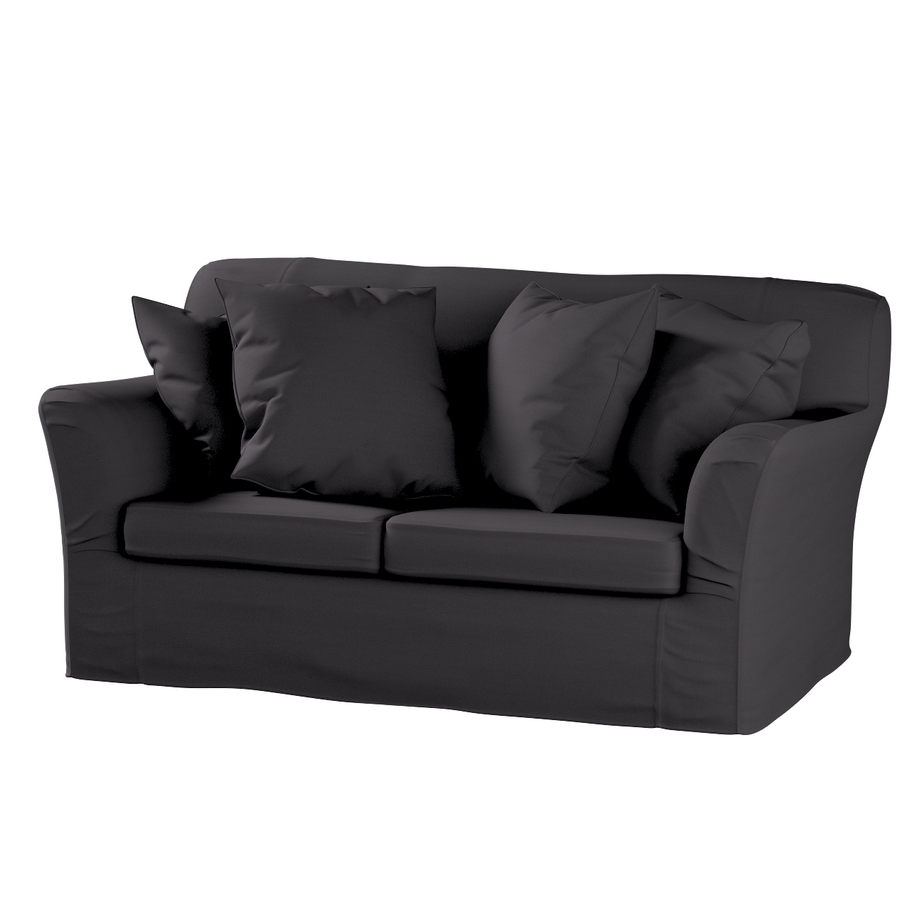 Bezug für Tomelilla 2-Sitzer Sofa nicht ausklappbar, anthrazit, Sofahusse, günstig online kaufen