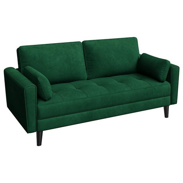 Yaheetech Sofa Polstersofa mit Rückenkissen & Seitenkissen & Seitentaschen, günstig online kaufen