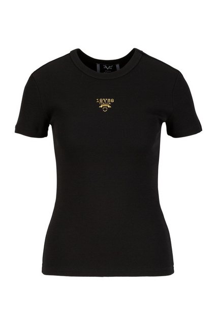 19V69 Italia by Versace T-Shirt LETIZIA RIB Figurbetontes Shirt mit kleinem günstig online kaufen