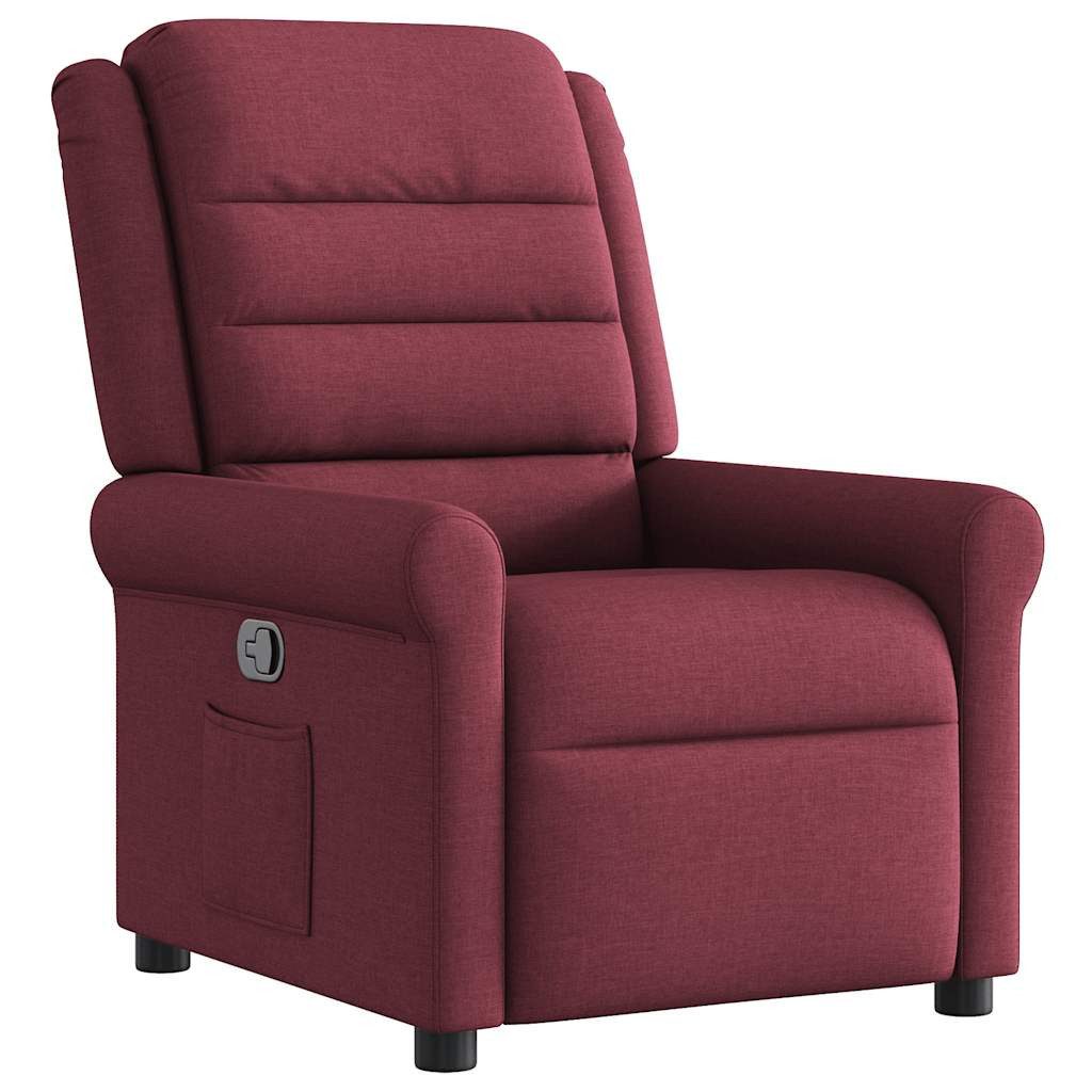 vidaXL Sessel Relaxsessel Weinrot Stoff (1-St) günstig online kaufen