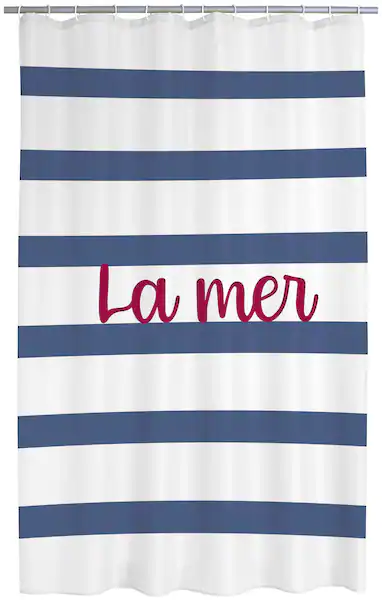 Ridder Duschvorhang "La Mer", inkl. Duschvorhangringe günstig online kaufen