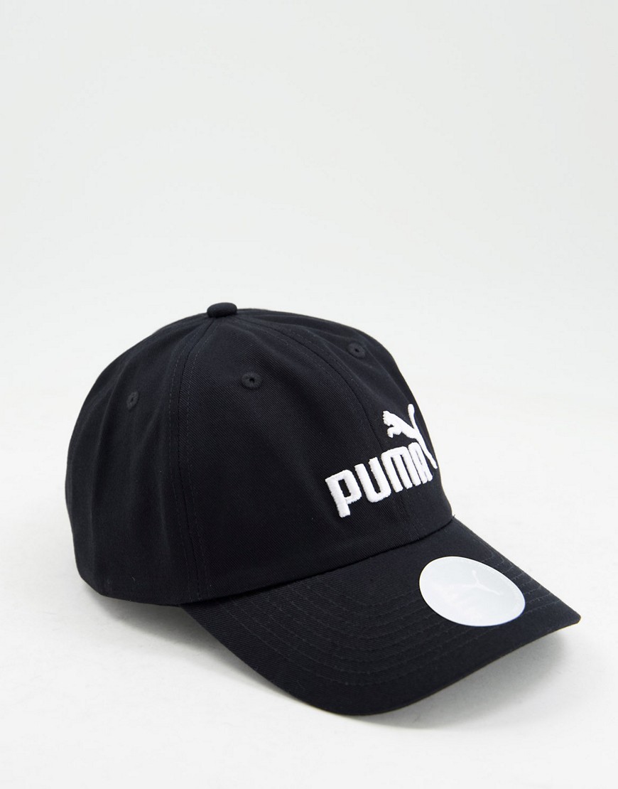 Puma – Essentials – Schwarze Kappe günstig online kaufen