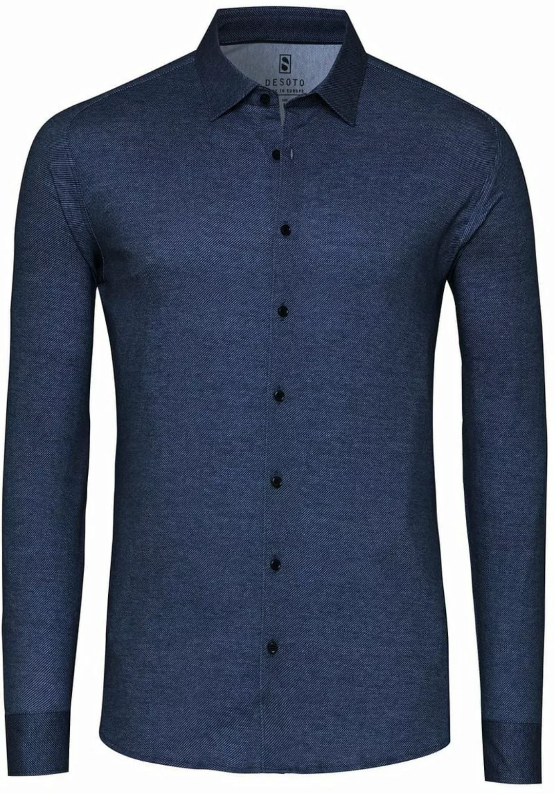 DESOTO Hemd Twill Optics Indigo - Größe XXL günstig online kaufen